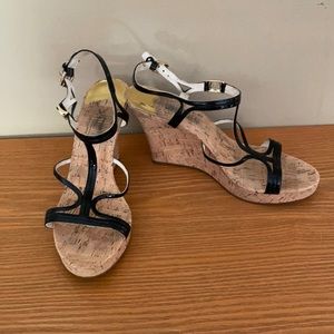 Michael Kors Cicely Cork Wedge Sandal Size 9